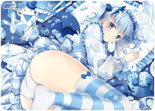 E☆2 Etsu Eri Natsume Blue Halloween Character Rubber Play Mat