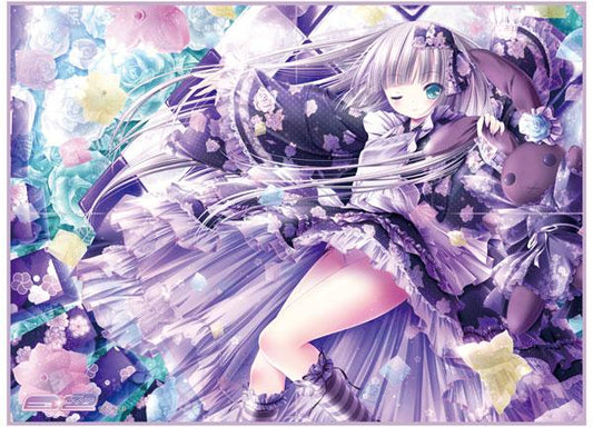 E☆2 Etsu Twinkle Sweets World Miyabi -Kohakuto-no-aya Character Rubber Play Mat