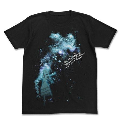 Anohana: The Flower We Saw That Day Night Sky & Menma Cospa Character T-shirt Black