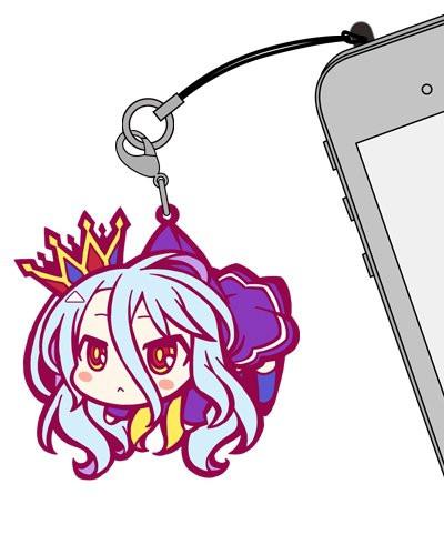 No Game No Life NGNL Shiro Tsumamare Cospa Pinch Rubber Strap