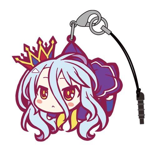 No Game No Life NGNL Shiro Tsumamare Cospa Pinch Rubber Strap