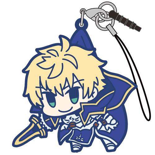 Fate Grand Order Saber Arthur Pendragon Cospa Character Rubber Pinch Tsumamare Strap Mascot FGO