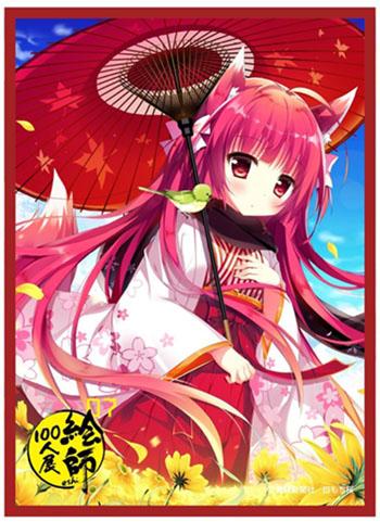 Eshi 100-nin Ten 07 Sakura Shiromochi Shiki to Kogitsune Character Sleeves