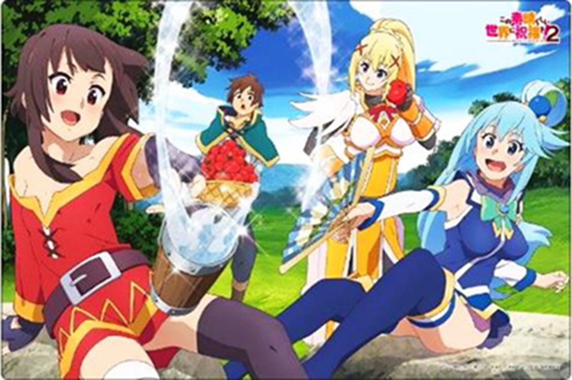 KonoSuba Aqua, Megumin, Darkness (Lalatina) Rubber Play Mat Vol.93