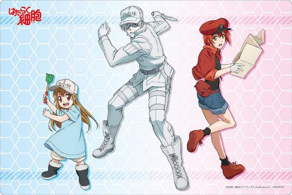 Cells at Work! Kesshouban Sekkekkyuu Hakkekkyuu Character Rubber Play Mat Vol.198