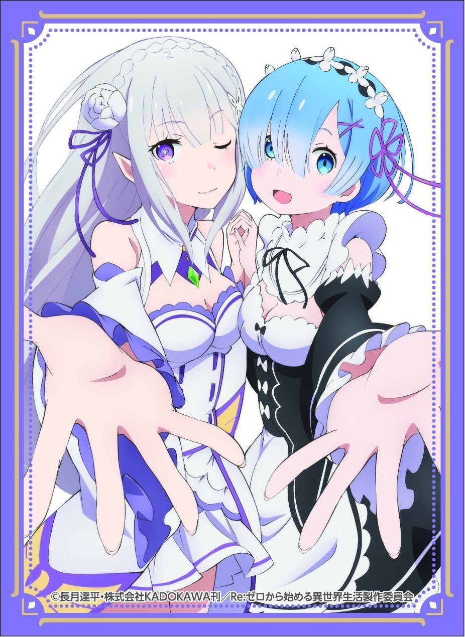 Re:Zero Emilia EMT & Rem Character Sleeves Vol.21 KS-63 80pcs