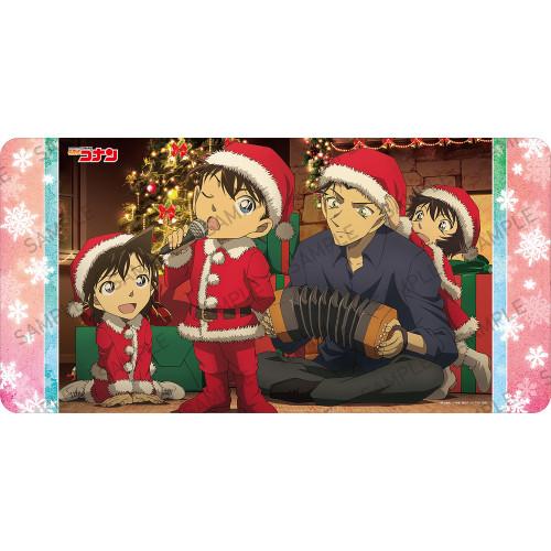 Detective Conan Christmas Ver. Kogorou & Conan Character Rubber Playmat