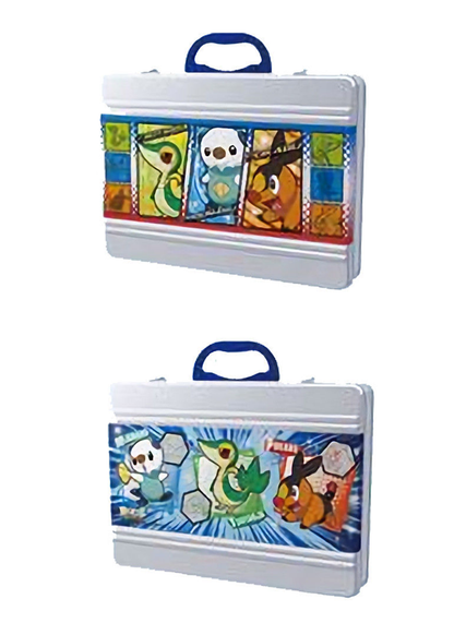 Pokemon Oshawott Snivy Tepig Metal Lunch Box Brief Case