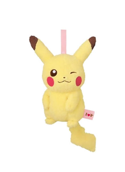 Pokemon I Love Pikachu 9" Pink Belt Pouch Purse Bag Plush Toy