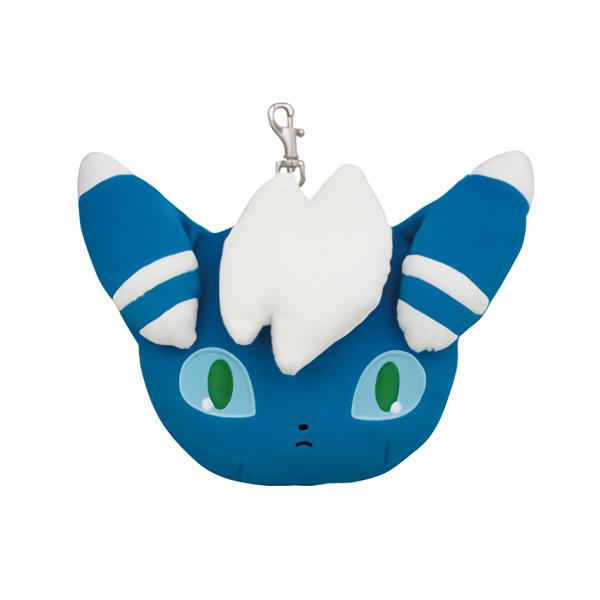 Pokemon Meowstic Male / Female 4" Character Retractable Reel Plush Pass Case Pouch