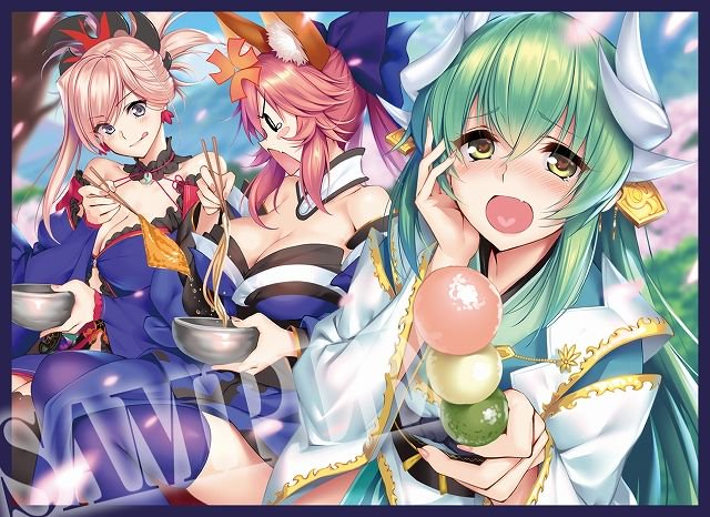 (Comiket C94) Fate Tamamo no Mae & Musashi & Kiyohime Doujin Character Sleeves