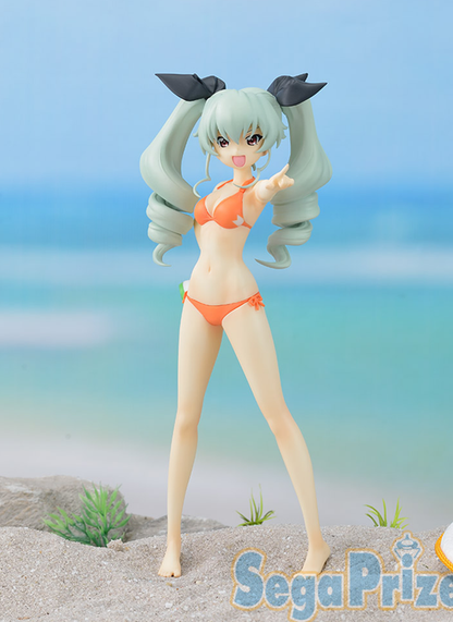 Girls und Panzer Anchovy Theater Ver. Summer Beach Prize Figure