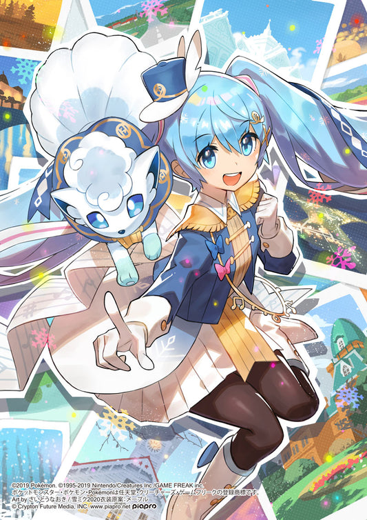 Snow Miku 2020 x Pokemon Hatsune Miku Alolan Vulpix Character Clear File